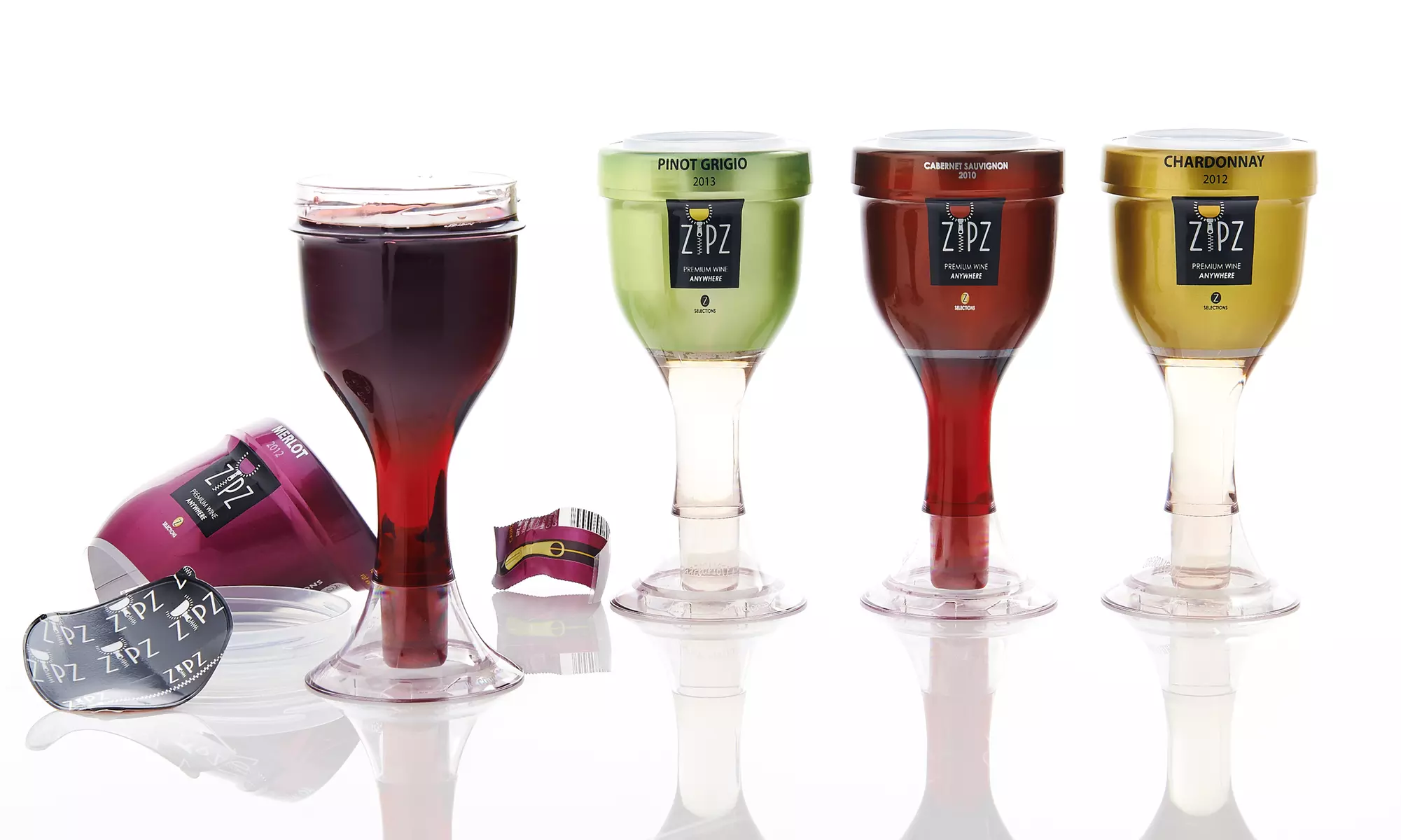 Zipz Wine; 24-Pack of 187mL Single-Serve Containers - Primary Image