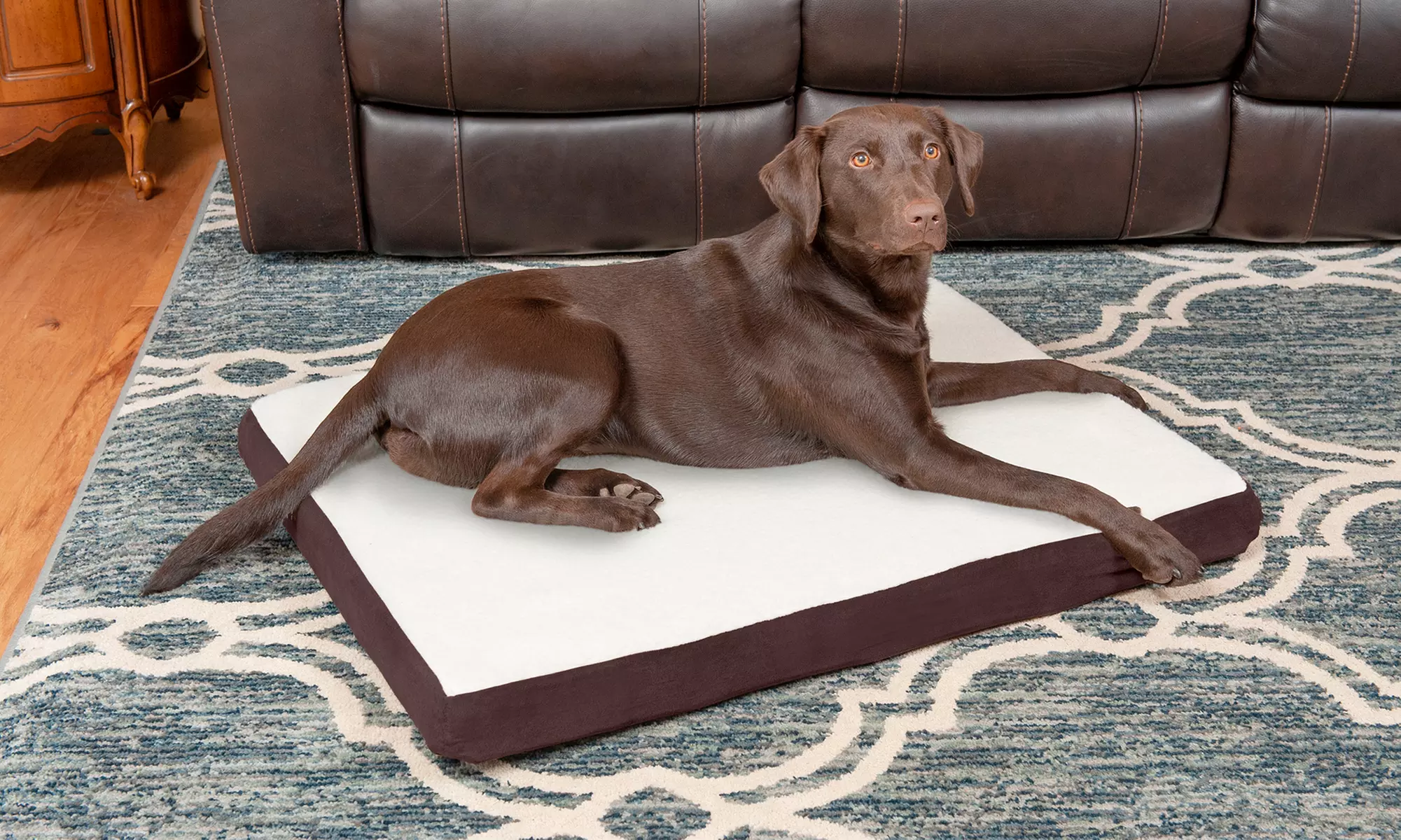 FurHaven Sherpa & Suede Pet Mattress. Multiple Cores Available. - Primary Image