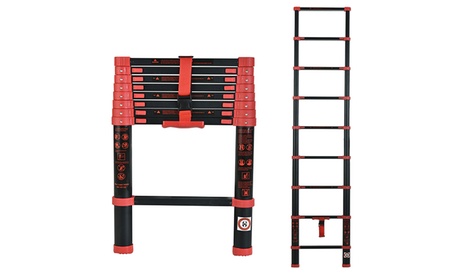 Scala telescopica Herzberg allungabile fino a 2,6 m e facilmente ripiegabile e ricomponibile