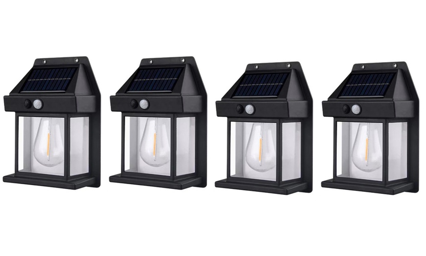 Image 9: Up to Four Pieces of Motion Sensor Solar Wall Lights