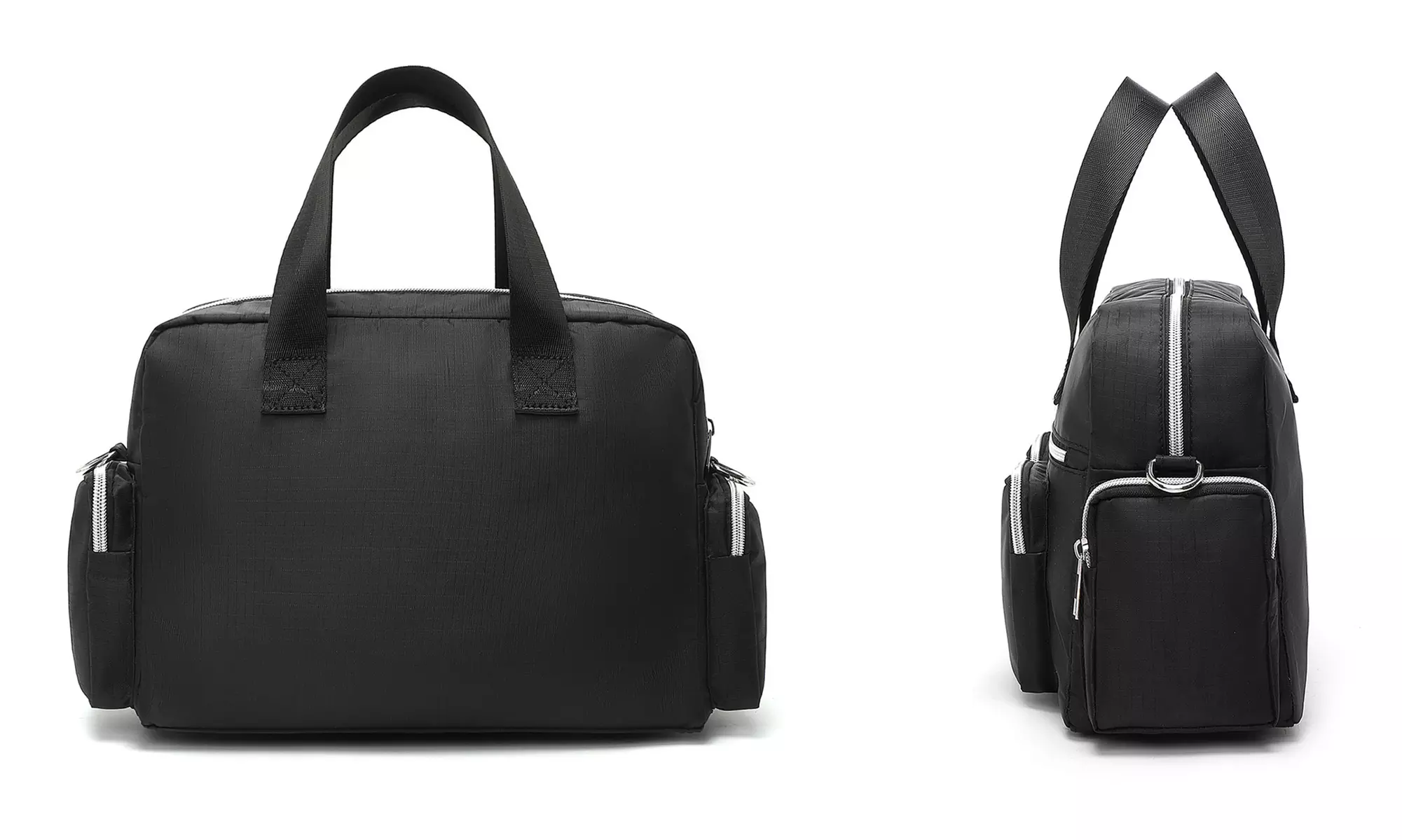 Multi-Pocket Crossbody Tote Bag