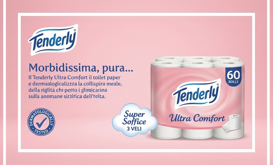 Image 4: 60 rotoli di carta igienica 3 veli Tenderly Ultra Comfort