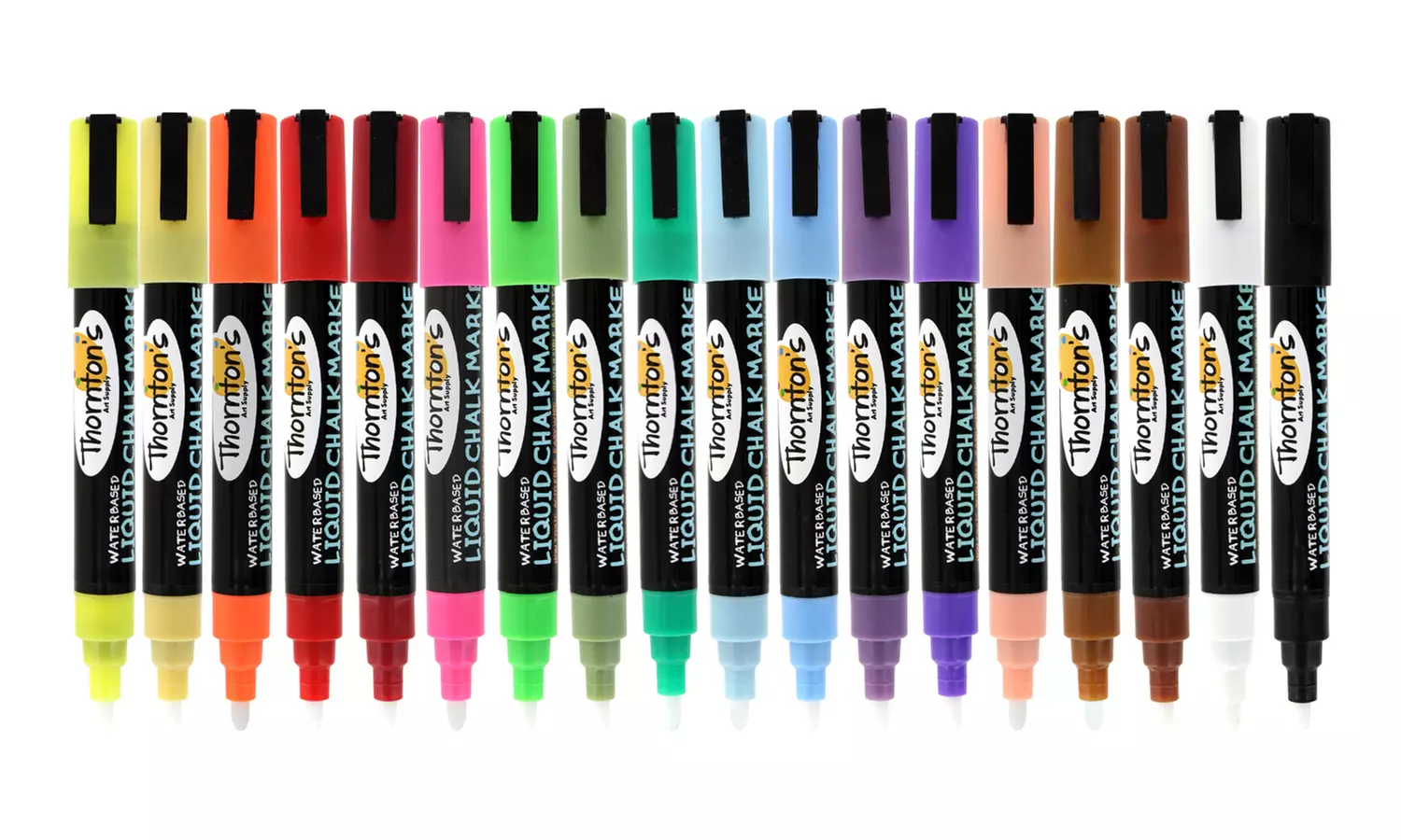 Liquid Chalk Markers with Reversible Tips (18-Pack) - Primary Image