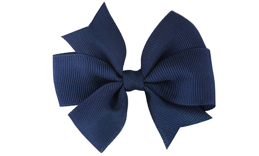 Image 3: Pack of 10 Hair Bows for Kids