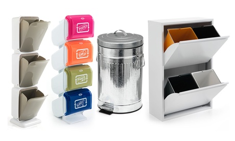 Pattumiere Tomasucci semplici o per raccolta differenziata disponibili in 4 modelli