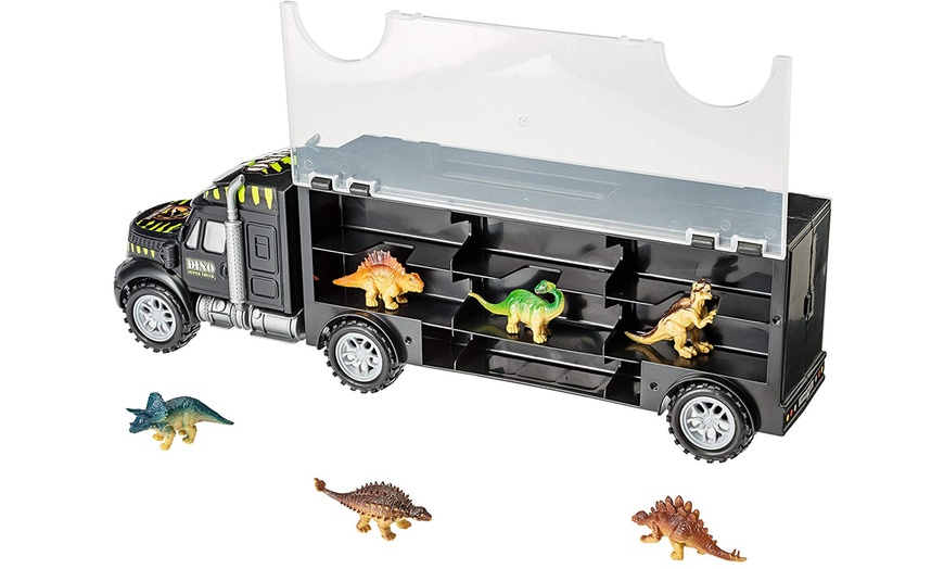 Image 7: Dinosaur Truck Carry Case with 12 Dinosaur Figures