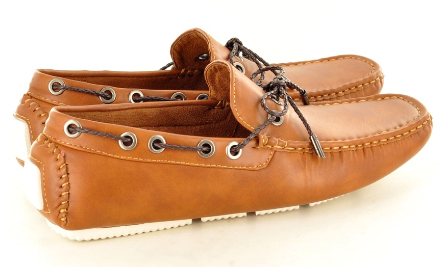 Image 25: Men's Lace-Up Loafers