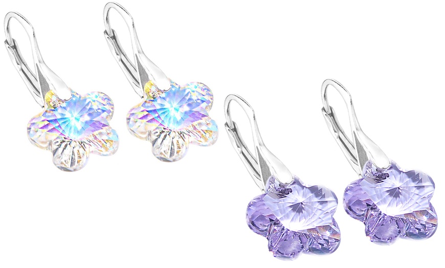 Image 9: BO à fleurs cristaux Swarovski®