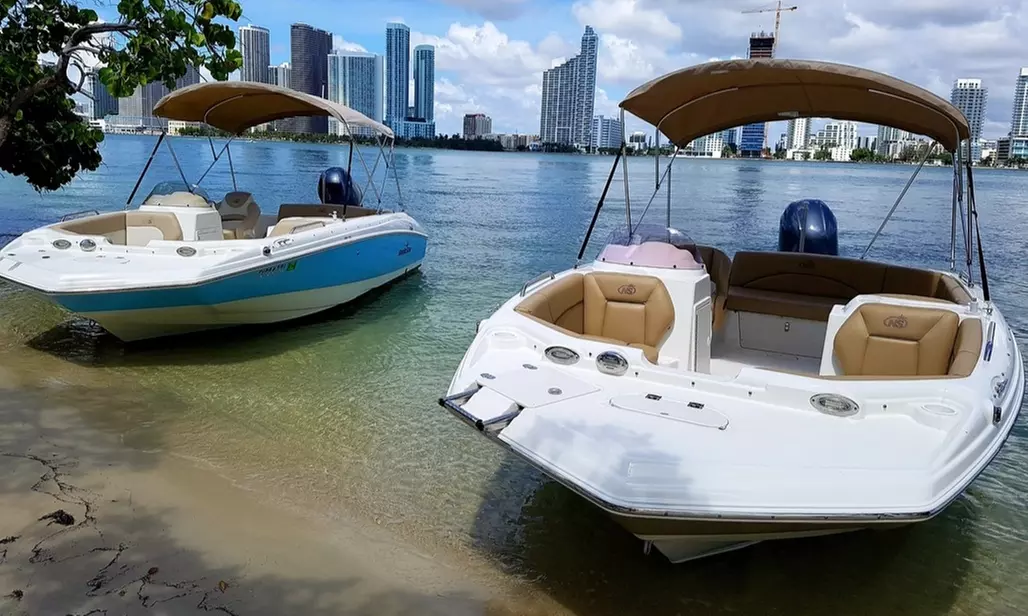 Boat Rentals or Sunset Cruises at Miami Rent Boat (Up to 28% Off). Three Options Available. - Primary Image