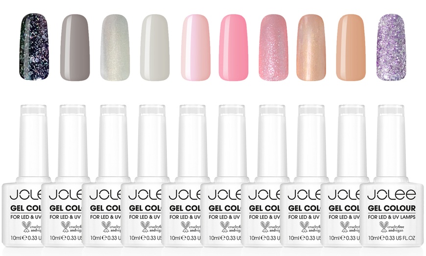 Image 5: Jolee 10-Piece Gel Nail Polish Summer Colour Set 10ml