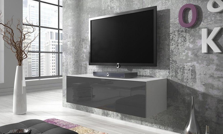 Image 5: E-Com Rocco Floating TV Unit