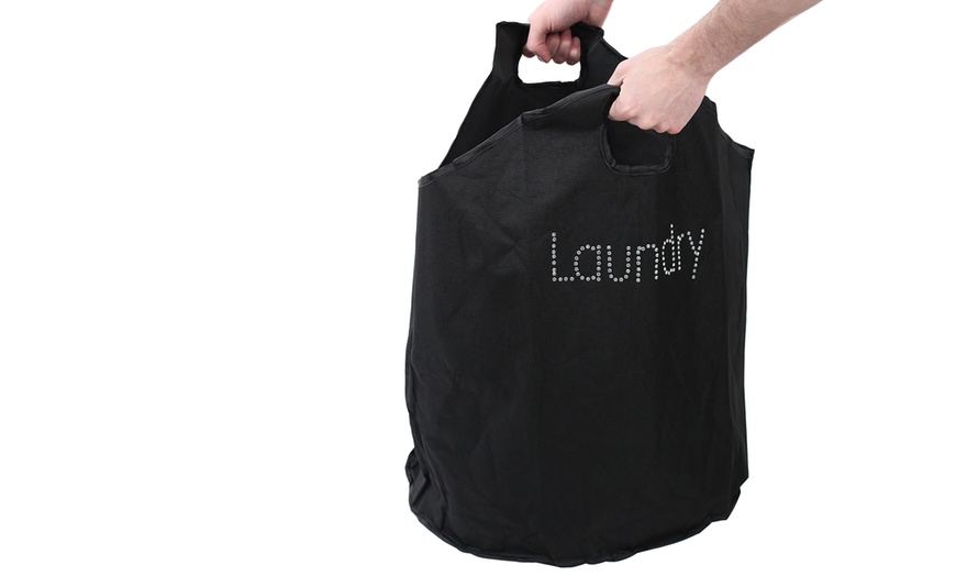 Image 1: Dual Handled Laundry Bag