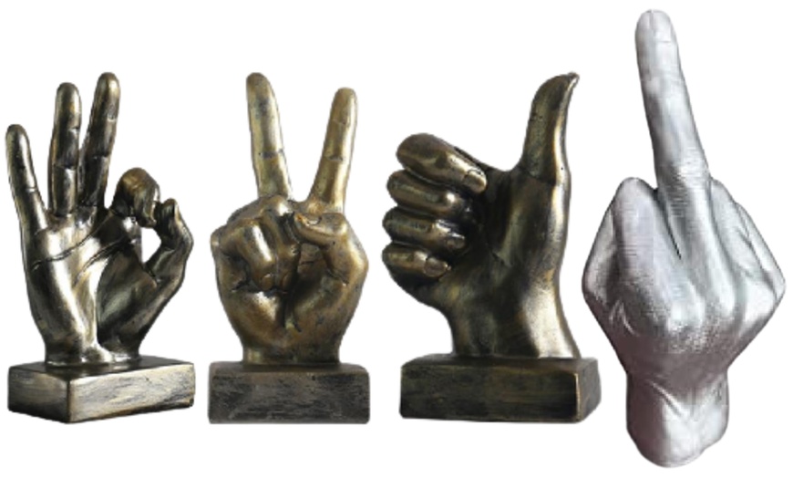 Image 1: Hand Gesture Statue