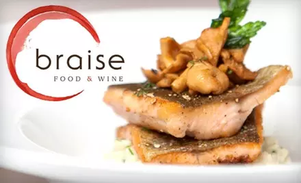 $25 for $50 Worth of Upscale Cuisine and Drinks at Braise Food & Wine - Primary Image