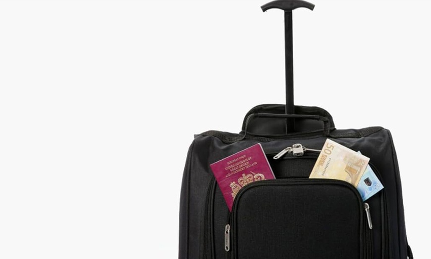 Image 8: 5 Cities Carry On Lightweight Travel Bag Trolley Range