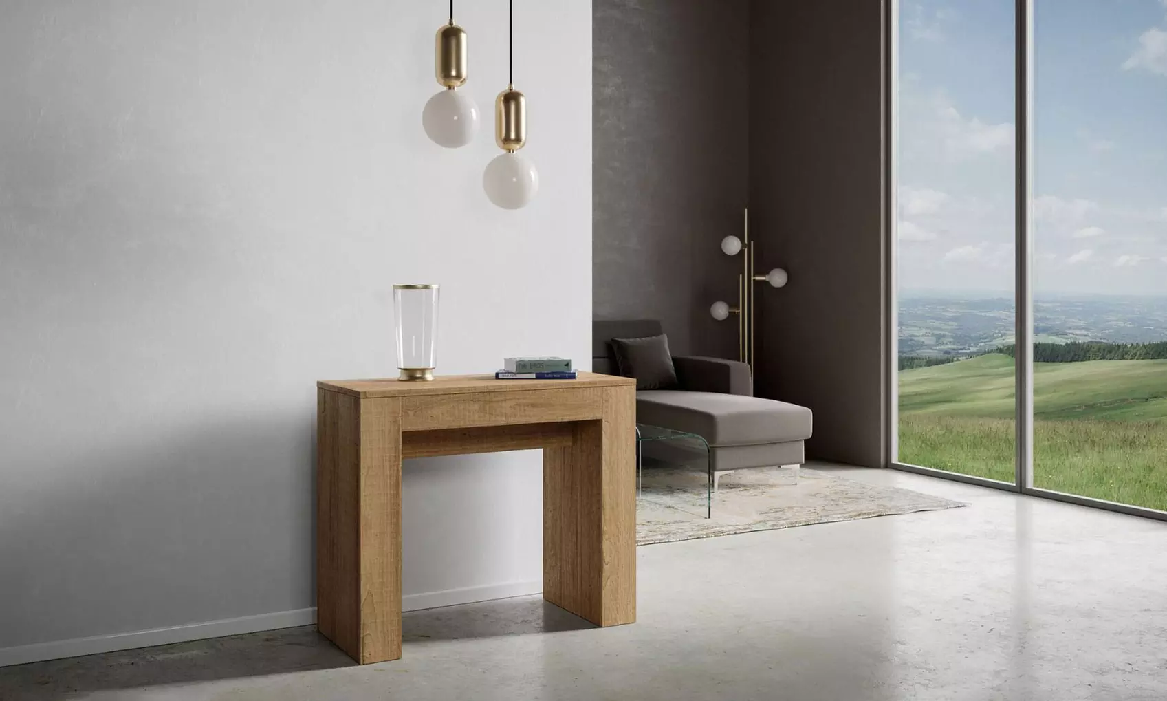 Mesa consola extensible Modem con 3 o 5 extensiones