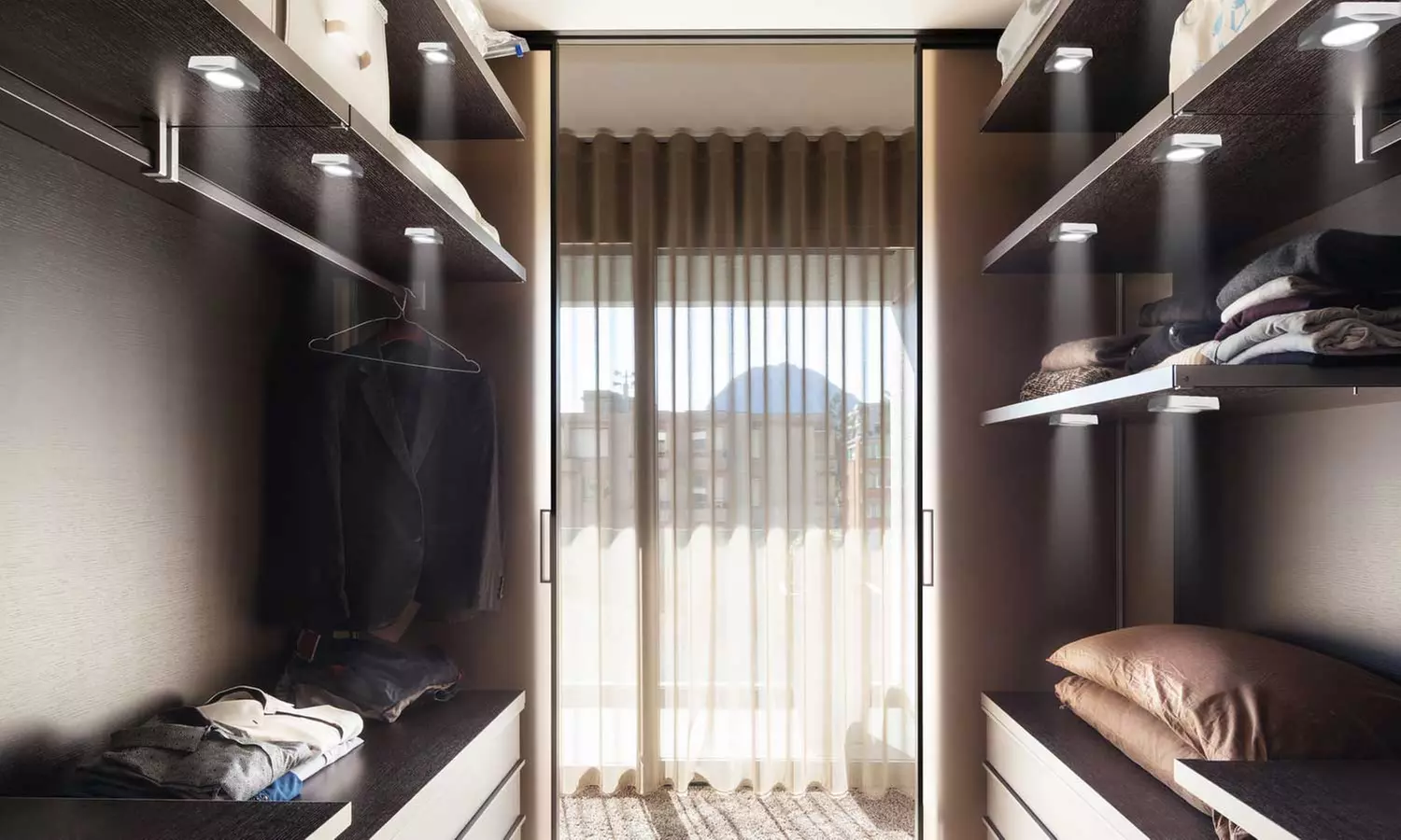 Wireless LED Puck Lights (5-Count) with Remote - Primary Image