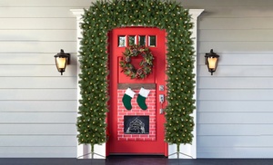 Pre-Lit Christmas Tree Door Arch