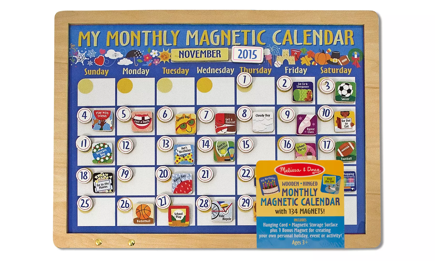Melissa & Doug My First Monthly Magnetic Calendar - Primary Image