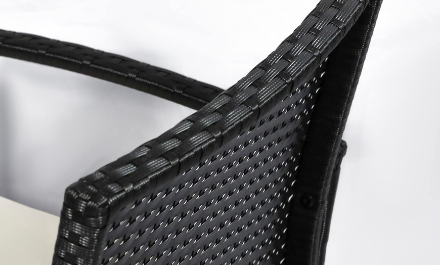 Image 5: Outsunny 4-Piece Rattan Effect Garden Sofa Set