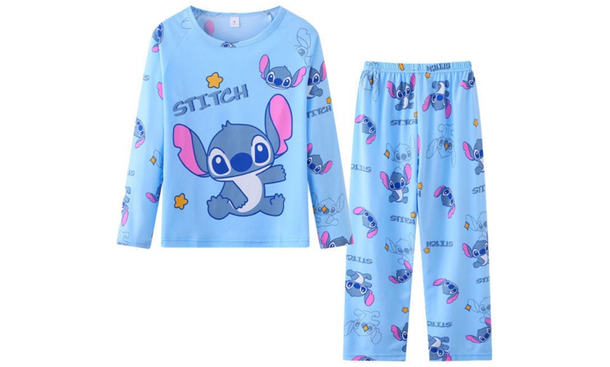 Image 3: Stitch Inspired 2-Piece Children's Pyjamas