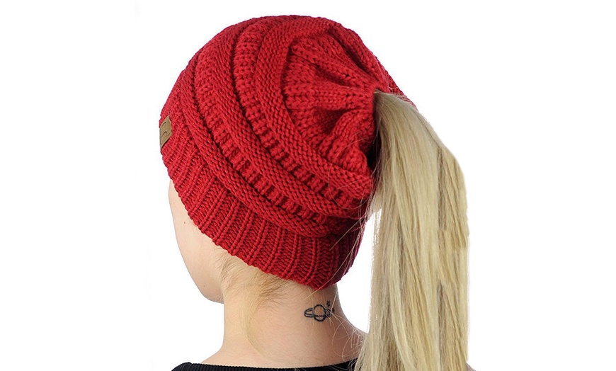 Women's Ponytail CC Beanie | Groupon