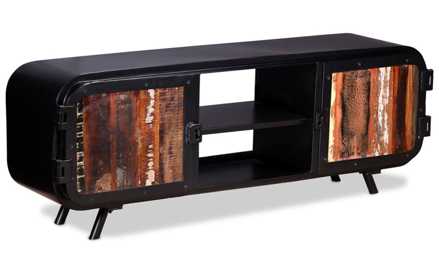 Image 6: Reclaimed Wood TV Cabinet