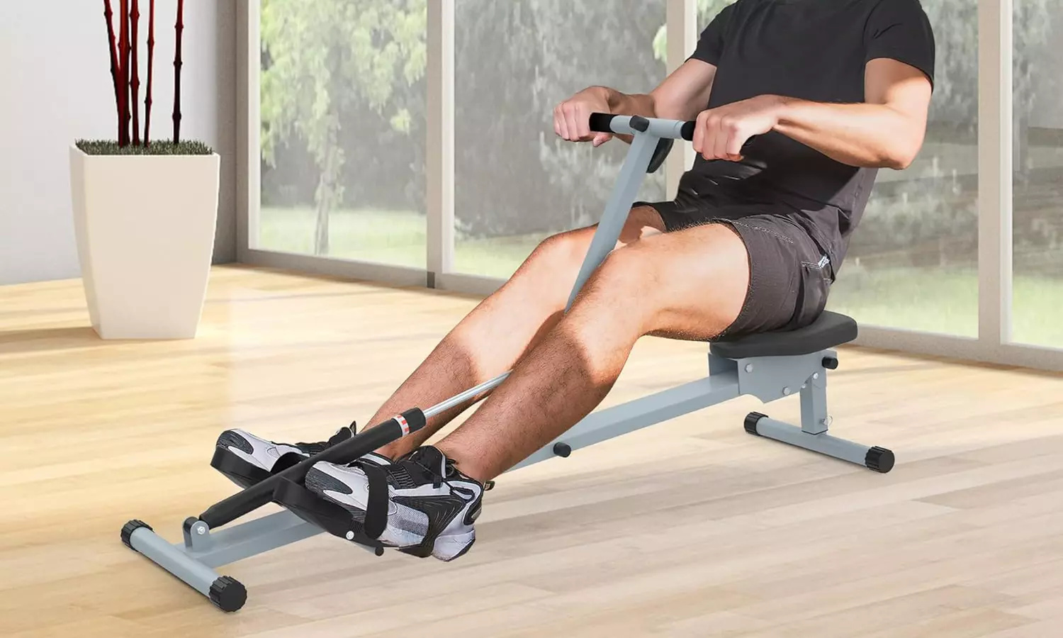 HomCom Rowing Machine Cardio Workout Training
