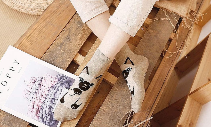 Image 5: Cat Themed Socks