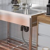 Image 1: Stainless Steel Commercial Sink with a Side Drainboard
