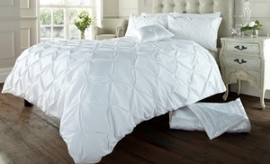 Alford Pintuck Duvet Cover Set or Fitted Sheet