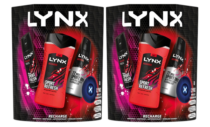 Image 4: Up to Four Lynx Recharge Three-Piece Gift Sets with Charging Pad