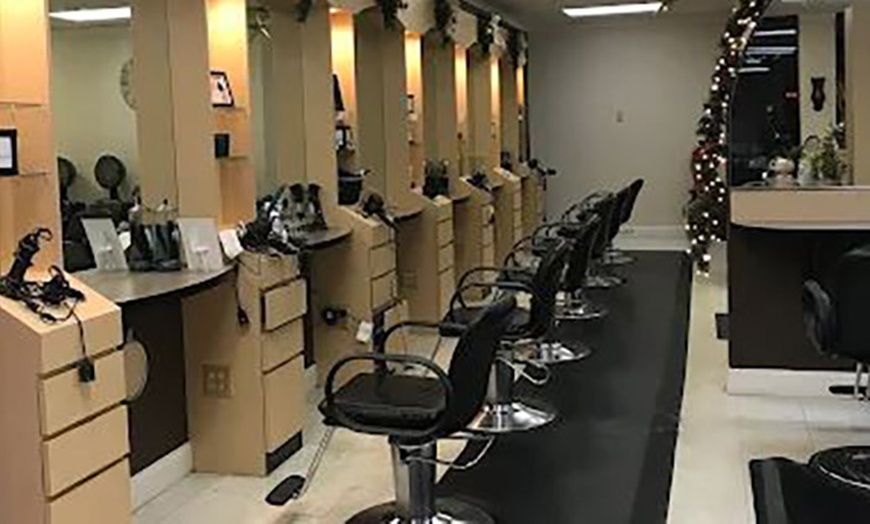 Image 2: Revamp your look with a stylish haircut and coloring package
