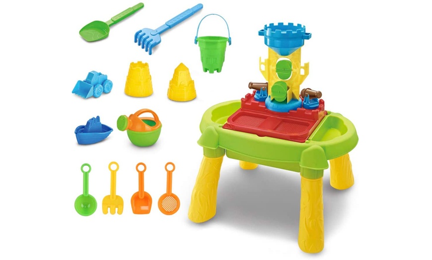 Image 4: Sand and Water Outdoor Activity Table Play Set