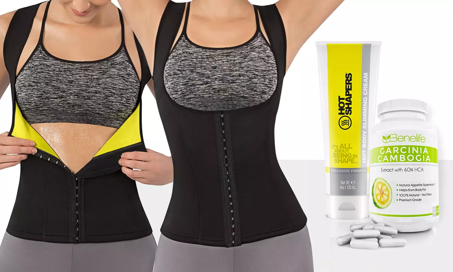 Waist Cincher Cami with Slimming Gel and Garcinia Weight Loss - Primary Image