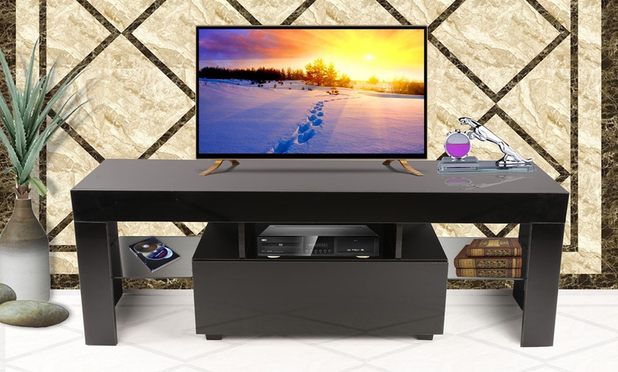 Image 14: TV Stand with LED Lights