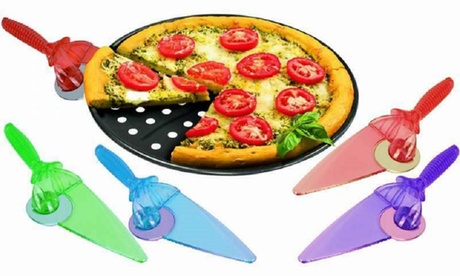 Paletta con lama rotante per pizza 2 in 1, disponibile in 4 colori