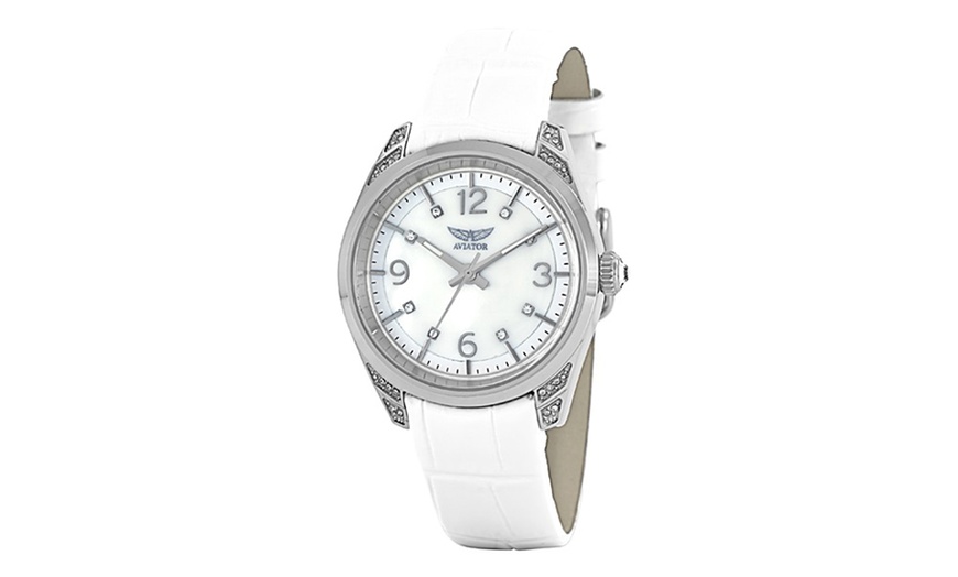 Image 7: Women's Aviator Watch