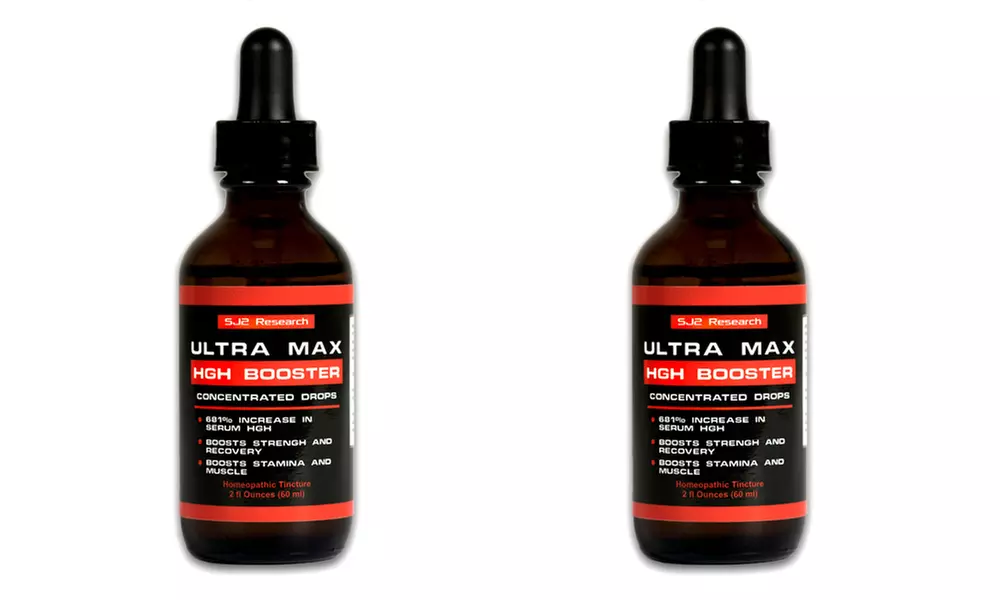 Ultra Max HGH Booster Concentrated Drops (2 Fl. Oz.; 1- or 2-Pack) - Second Medium