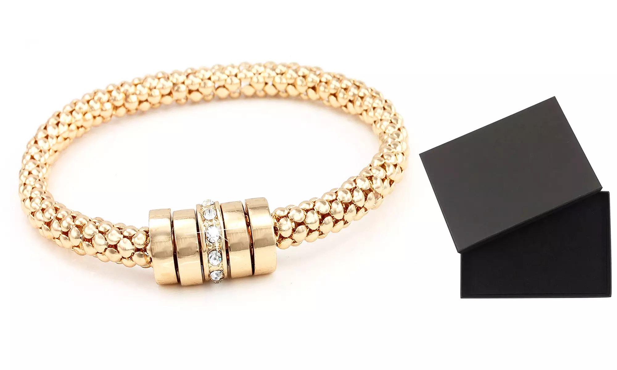 1 of 3 'Onyx' armbanden gemaakt met Swarovski®-kristallen