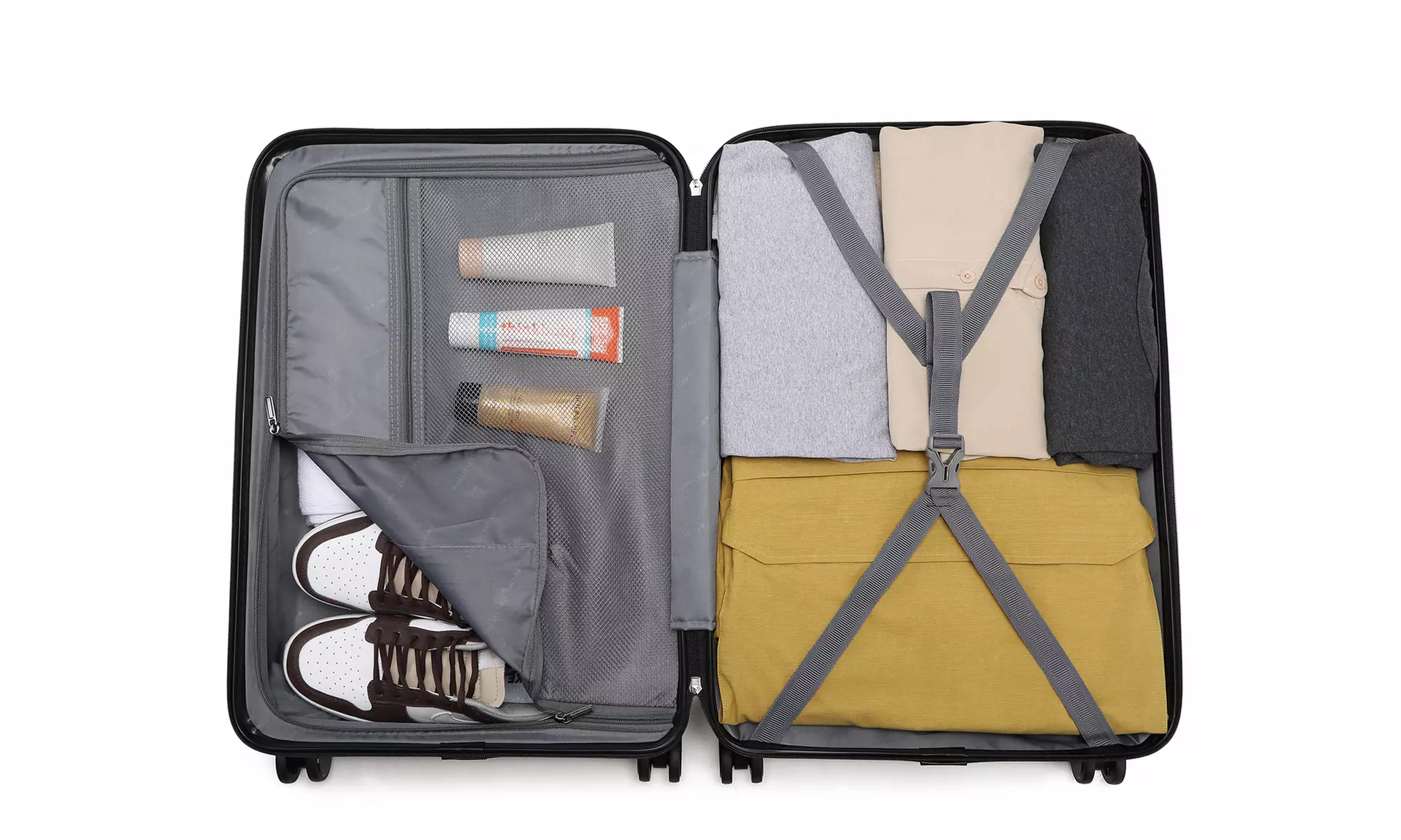 Valise en ABS et polycarbonate avec design élégant en losange