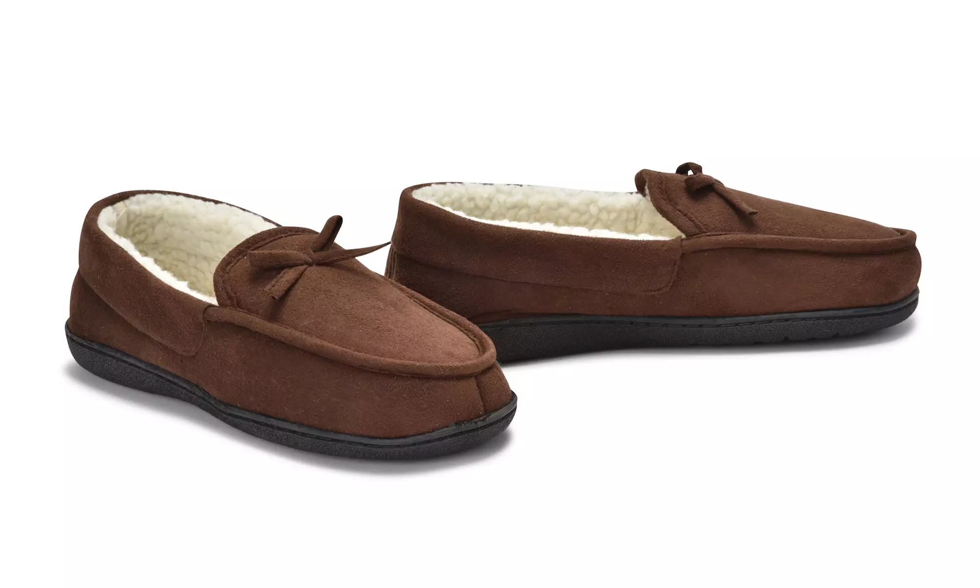 Oak and Rush Ronny Men's Moccasin Slippers | Gropuon Exclusive (Size M) - Second Medium