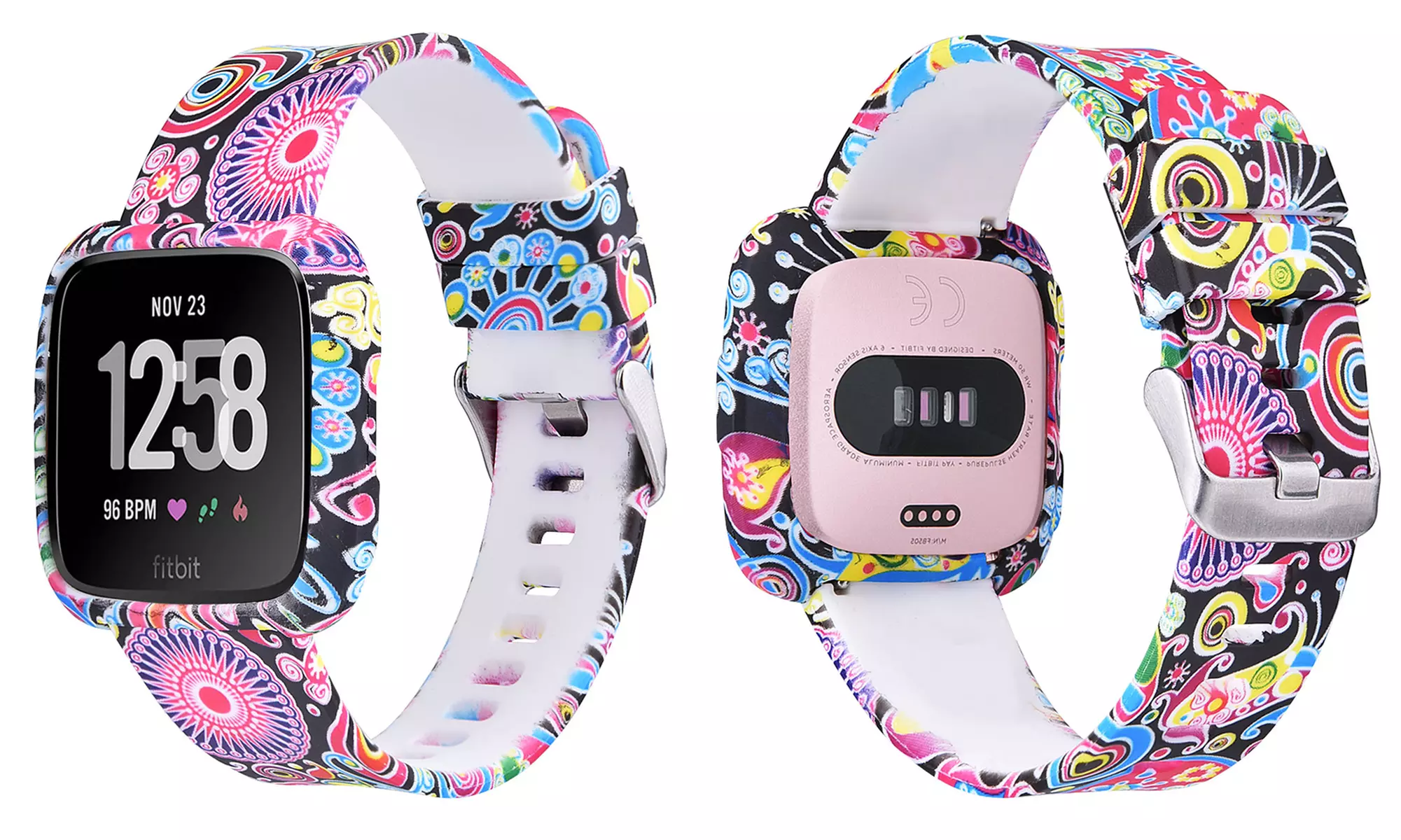 Printed Silicone Replacement Band for Fitbit Versa - Second Medium