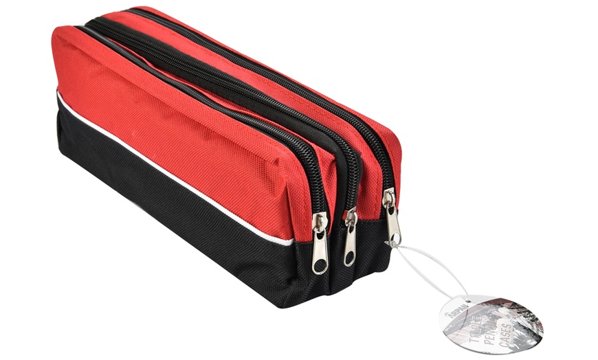 Image 7: Double-&Triple-Pocket Pencil Case