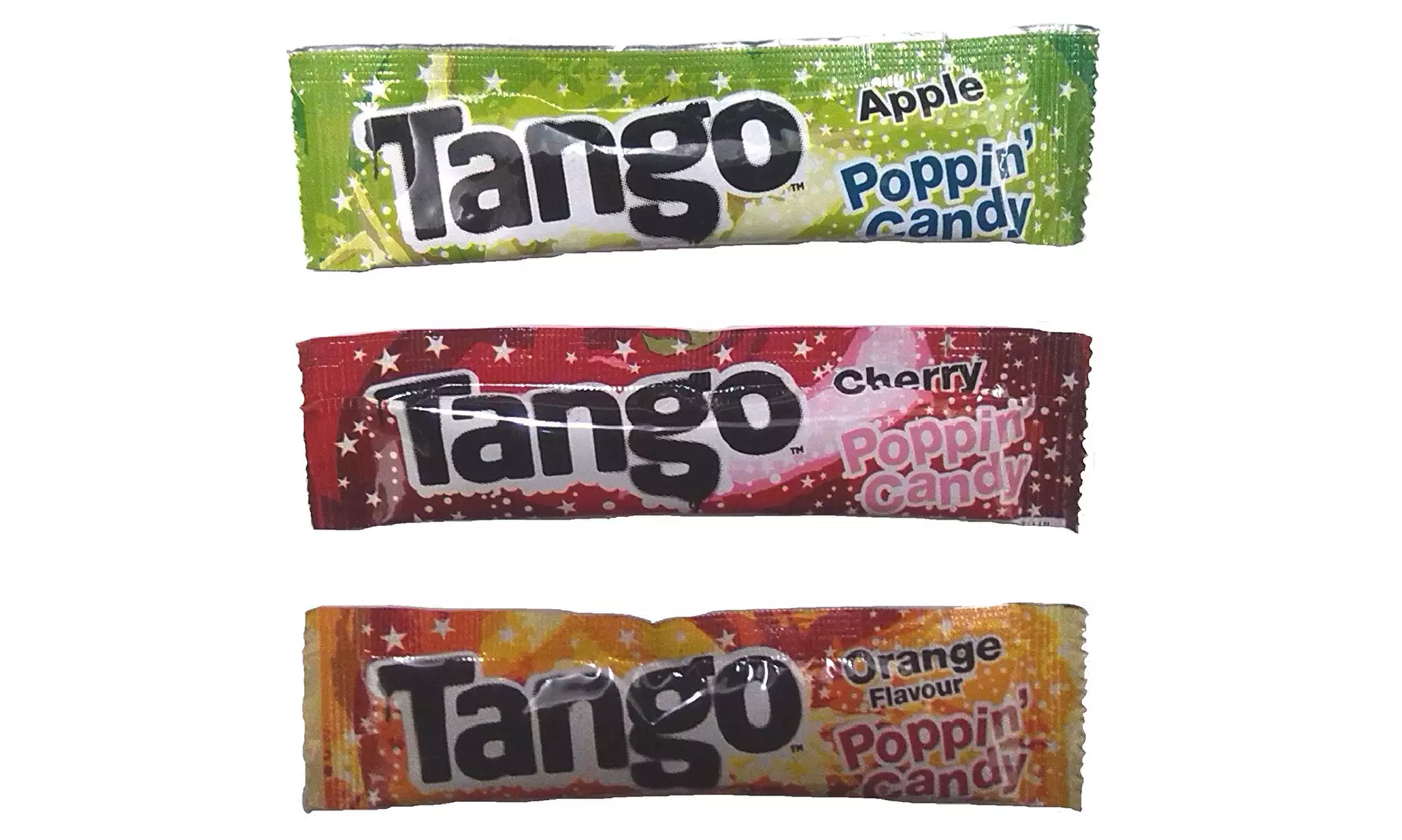 50-, 100- or 500-Pack of Tango Popping Candy Sachet in Cherry, Orange and Apple Flavours - Primary Image