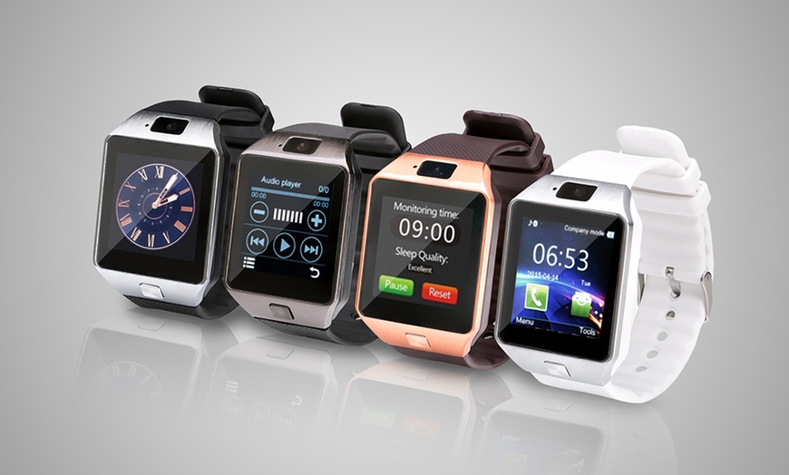 Image 1: Smartwatch with Sim Card Function