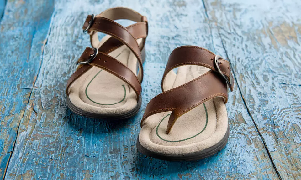 Eastland Lagoon or Tahiti Women's Comfort Sandals with Leather Uppers - Primary Image