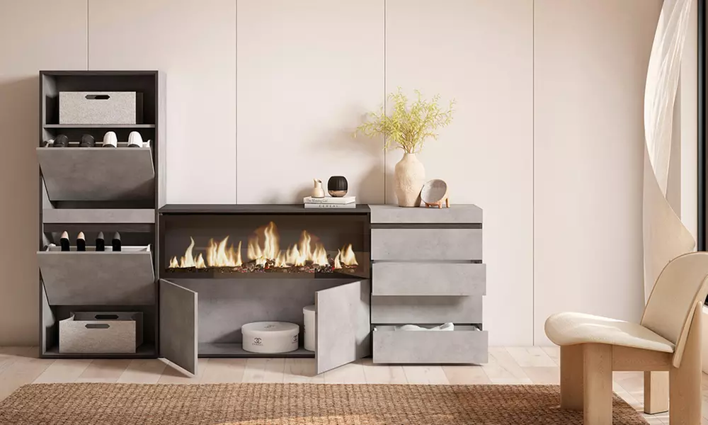 Scarpiera, Credenza, Camino elettrico