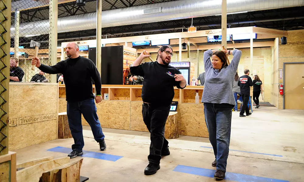 Grab Your Friends for a Private Fun Axe-Throwing Session