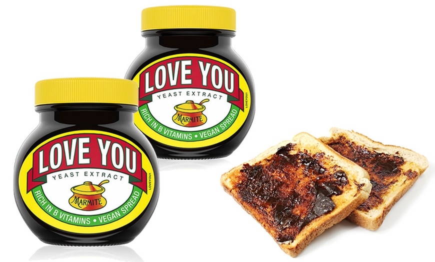 Image 1: Two Marmite Personalised Gift Jars